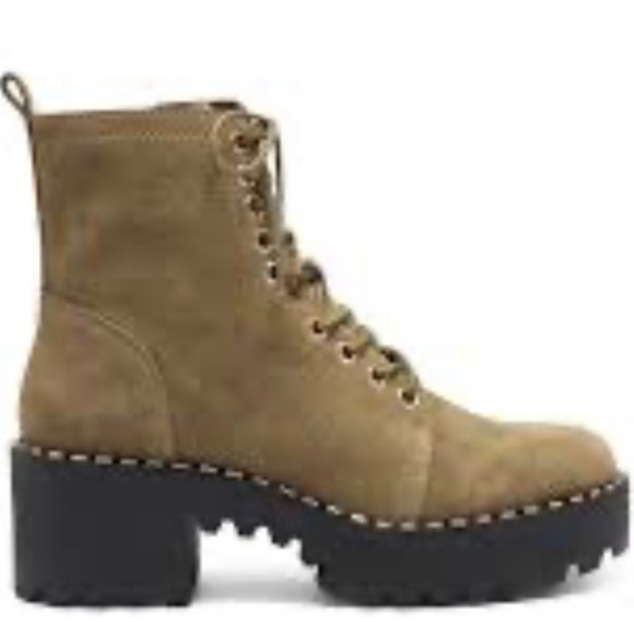 Vince Camuto Mecale Studded Hiking Boot Size 8 - Picture 1 of 16